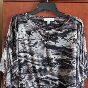 Blouse with built-in camisole